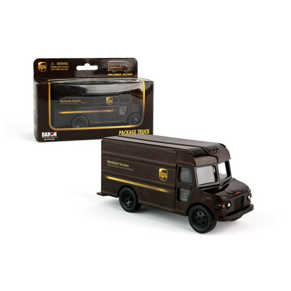 UPS Package Truck Toy with Pullback Action