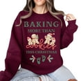thumbnail image 5 of Baking More Than Cookies This Christmas Sweatshirt – Cute Christmas Pregnancy Announcement Sweater for Mom, Festive Holiday Maternity Pullover, Mother-to-Be Gift, 5 of 7
