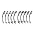 thumbnail image 6 of Lbaby 10pcs Eyebrow Piercing Jewellery Stainless Steel Curved Helix Cone Lip Tragus Bars Cartilage Piercing Body Jewelry for Women I0P7, 6 of 9