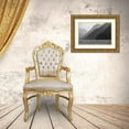 thumbnail image 3 of Jaynes Gallery 14x11 Gold Ornate Wood Framed with Double Matting Museum Art Print Titled - Alaska-Tongass National Forest BandW of hazy day in Lisianski Inlet, 3 of 4
