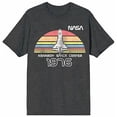 thumbnail image 5 of NASA Colorful Semi Circle Art Juniors Anthra Melange T-shirt-3XL, 5 of 7