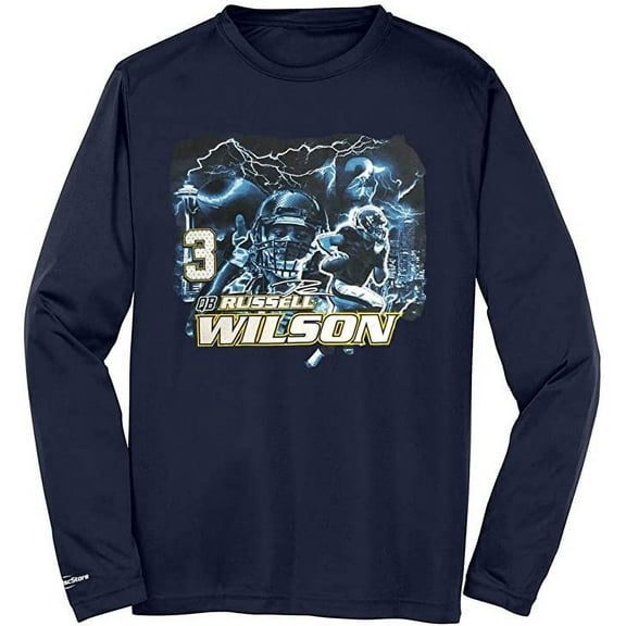 NFLPA Official Russell Wilson Football Unisex Shirt Short Sleeve