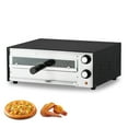 thumbnail image 1 of VEVOR Electric Pizza Oven, 12-inch Countertops Pizza Ovens, 572°F Max Temp, 1450W Indoor Pizzas Maker w/Timing & Temp Control, Pizza Cooker w/Dual Heat Tube, Crumb Tray, for Diner and Home Kitchen, 1 of 9
