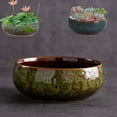 thumbnail image 6 of MOQIN 1PC Large Flow Pot Bowl Lotus Water Lily Succulent Ceramic Basin Hydroponic Flower Pots Without Drain Holes, Lotus Bowl Planter, Applicable to Succulent Plants Hydroponic Plant, 6 of 9