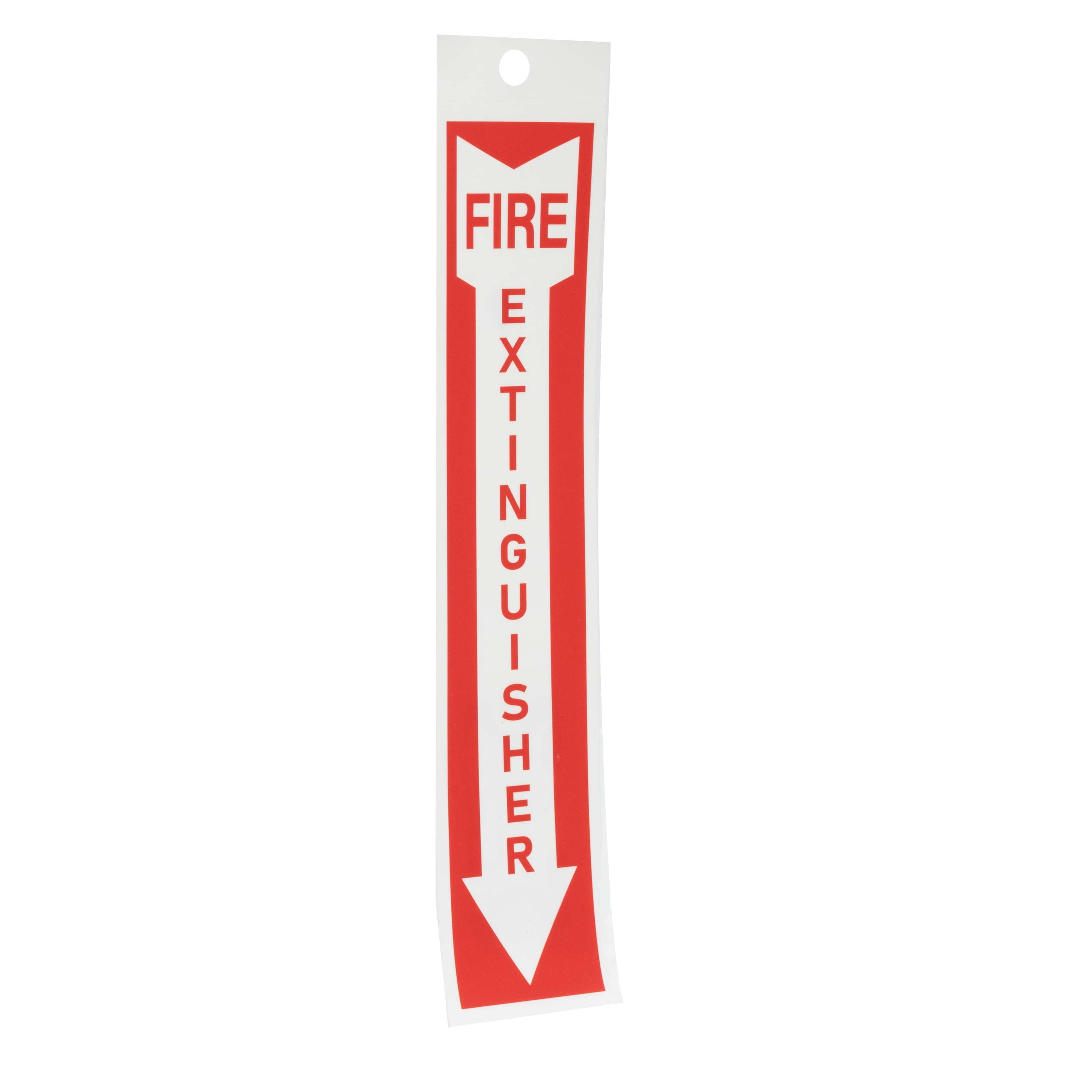 (6 pack) Pen+Gear FIRE EXTINGUISHER SIGN, 2x8 inches, High-Visibility Red, Lightweight, Clear Identification