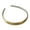 Golden, variant on HUANLEDASH Adjustable Golden Headband Faux Leather Wrapped Thin Hair Hoop Luxurious Finish Satin Material Weddings Hairband