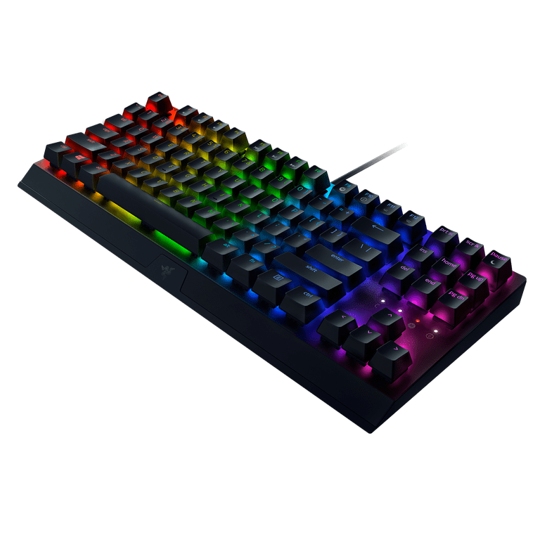 Razer BlackWidow V3 Tenkeyless Wired Mechanical Gaming Keyboard for PC with  RGB Chroma, Green Switches, Black 