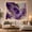 Amethyst Geode, variant on Purple Agate Waves Across Cream Marble, Dramatic Abstract for Decor Enthusiasts, Mineral Art, Housewarming Gift, Tapestry Wall Hanging for Bedroom and Living Room