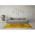 thumbnail image 3 of Ahgly Company Machine Washable Indoor Rectangle Oriental Yellow Traditional Area Rugs, 7' x 9', 3 of 4