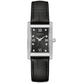 RUNNING! Vtg Caravelle by Bulova Ladies Watch with Black Cord Strap Vintage Repurposed Caravelle by Bulova Ladies main image 2
