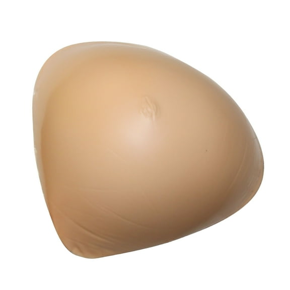 Flirtzy Lightweight Massage Back Mastectomy Triangle Silicone Breast Form with Nipple