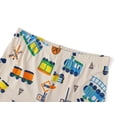 thumbnail image 5 of Beezizac Snug-Fitting Pajamas for Boys – Cozy Modal Fiber Toddler/Little Jammies Grey Train PJs Size 3T, 5 of 7