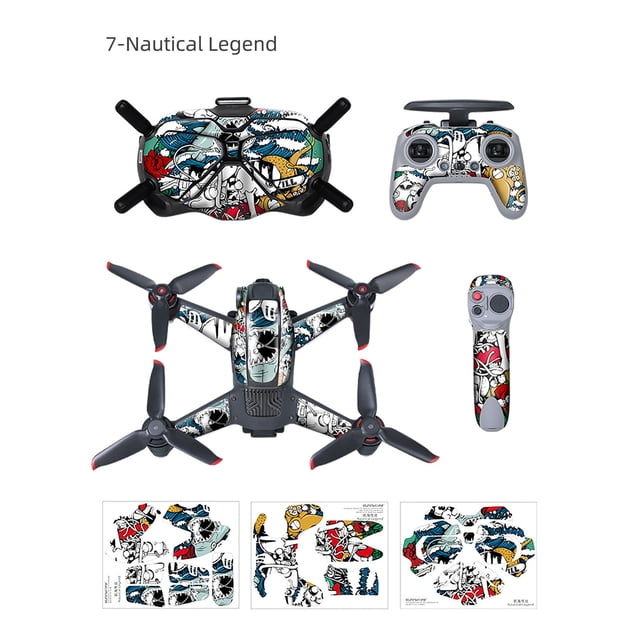 TIMIFIS Pvc Sticker Remote Control Pvc Sticker Protective Cover Patch Set for Fpv Drone New Home Decor