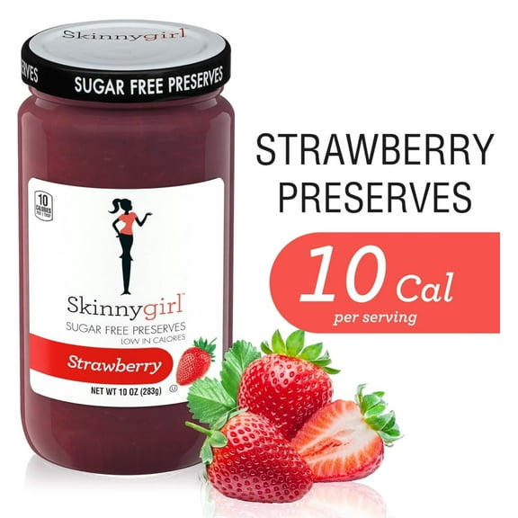 Skinnygirl Sugar Free Strawberry Preserves, 10oz (Pack of 2)