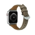 thumbnail image 3 of Bands Compatible with Apple Watch Band 38mm 40mm 41mm, Argyle Engraved Genuine Leather Wristband Starp for iWatch SE SE2 Series 9 8 7 6 5 4 3 2 1 Women Men,Grey, 3 of 8