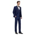 thumbnail image 4 of Beauty Emily New Men's Suit Korean Style Slim Fit 3-piece Suit Wedding Business Groom Groomsman 3-piece Suit Men's Dinner Jacket Vest Trouser Suit, 4 of 8