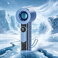 thumbnail image 4 of High-Speed Digital Display Handheld Fan USB Rechargeable Powerful Wind Small Fan Portable Desktop Fan For Home Office Outdoor, 4 of 6