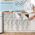 thumbnail image 5 of Weeping Flowers Cabinet Curtains 28"W x 35"L,Dustproof Sink Skirt Curtain for Kitchen Bathroom,Blue Grey Spring Floral Botanical Rustic Burlap Adhesive Desk Skirt Short Curtains for Laundry Closet, 5 of 8