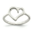 thumbnail image 1 of 925 Sterling Silver Polished Heart Ring, 1 of 2