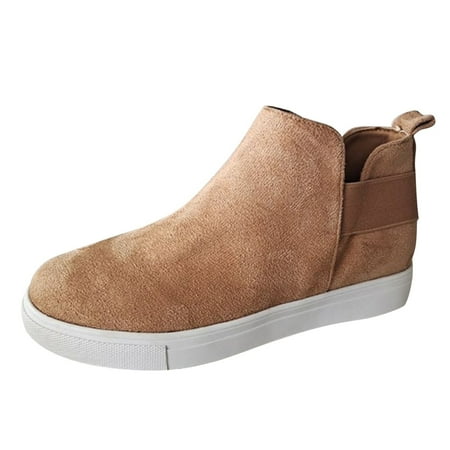 

Boots Women Flat Non Slip Suede Casual Comfortable Plus Size Lazy Booties