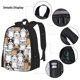 thumbnail image 3 of Disketp French Bulldog 2 Mochila Estampada de Gran Capacidad con Lonchera y Estuche, Set de 3 Piezas para Estudiantes, 3 of 7