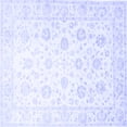 thumbnail image 1 of Ahgly Company Indoor Square Oriental Blue Traditional Area Rugs, 4' Square, 1 of 4
