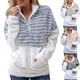 thumbnail image 1 of Sudadera de forro polar con cremallera de manga larga para mujer, 1 of 5