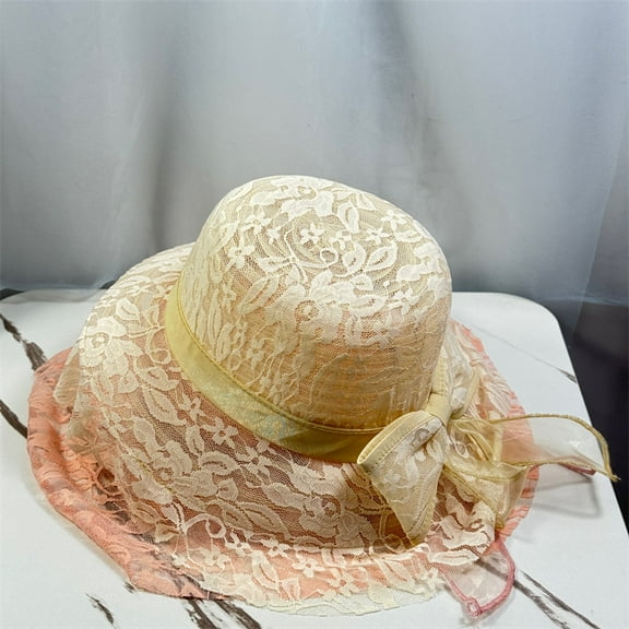 Yoyauz Women's Tea Party Chapel Baptism Wedding Derby Dress Cap