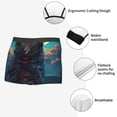 thumbnail image 3 of Kdxio Men's Boxer Briefs with Starry Sky Moon Wolf Leader Print - Comfortable and Breathable Underwear for Everyday Wear, 3 of 5