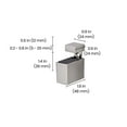 thumbnail image 5 of Dolle Cuadro 2.7 in. H X 0.9 in. W X 1.9 in. D Silver Metal Shelf Clips, 5 of 5