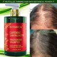 thumbnail image 3 of Botanical Hair Growth Lab Cayenne & Saw Palmetto Shampoo – Natural Thickening Formula for Thinning Hair and Scalp Care, 10.2 fl oz – For Women & Men, 3 of 10