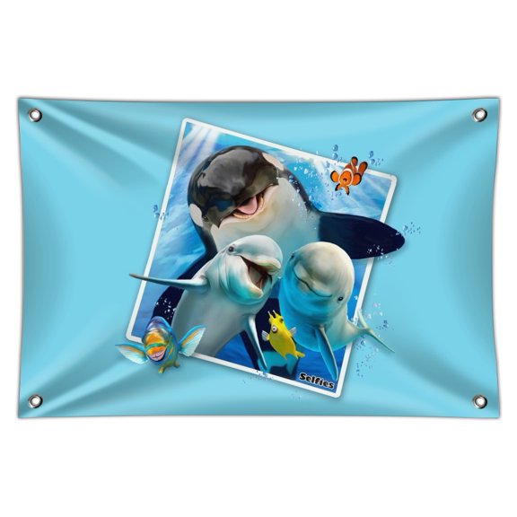 Ocean Selfie Picture Orca Killer Whale Dolphins Home Business Office Sign