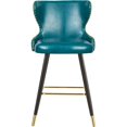 thumbnail image 3 of Meridian Furniture Hendrix Blue Faux Leather 28" Bar Stool (Set of 2), 3 of 6