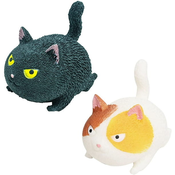Cute Animal Cat Press Toy, Kawaii Squeeze-Cat Fidget Toy Pinching to  Release Stress & Anxiety, Sensory Educational Toys for Boys Girls, Kids  Adults Stress Relief Soft Gift Collection (Pack of 2, 2PC) 