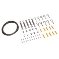 thumbnail image 3 of Kit colgante de cuerda de alambre recubierto de PVC de acero inoxidable de 15m, gancho de ojo, tornillo, manga de prensado de aluminio, juego de dedal de cuerda de alambre YUNYI BRAND  Deportes, 3 of 8