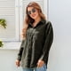 thumbnail image 4 of Blusa con Cierre de botones ANGGREK suelta elegante con bolsillo para mujeres, 4 of 6