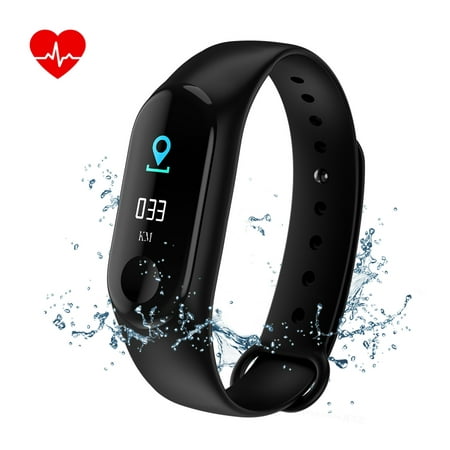 Fitness Tracker Waterproof Activity Tracker Heart Rate Sports Wristband for Android (Best Fitness Band For Android)