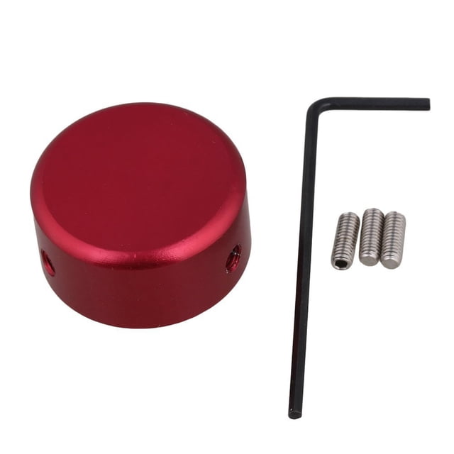 TABLZONE 2 Ensembles de Capuchons de Pédale Rouges pour Guitare en Alliage d'Aluminium pour Pédale d'Effet de Guitare Prolongée