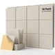 thumbnail image 1 of Paneles de pared insonorizados Soundsbay, paquete de 18, 30 x 30 x 1 cm, color beige, 1 of 7