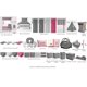 thumbnail image 5 of Funda para Cambiador de Pañales Bacati Black White Love Warp Stripes, 5 of 9