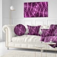 thumbnail image 3 of Designart Purple Metal Protective Grids - Abstract Throw Pillow - 12x20, 3 of 5