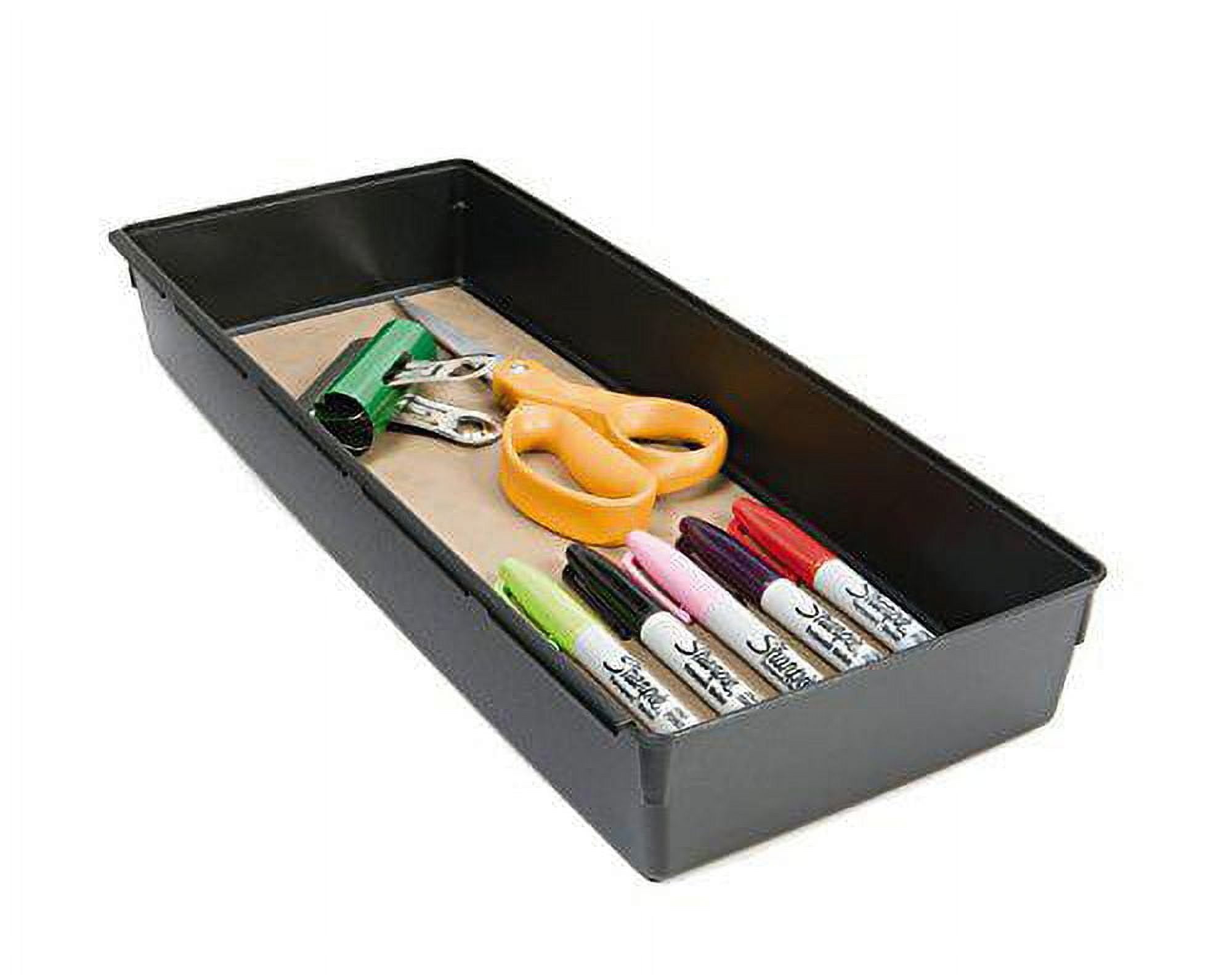 (2 pack) Rubbermaid, Drawer Organizer, Gray, 6 x 15 x 2 inches