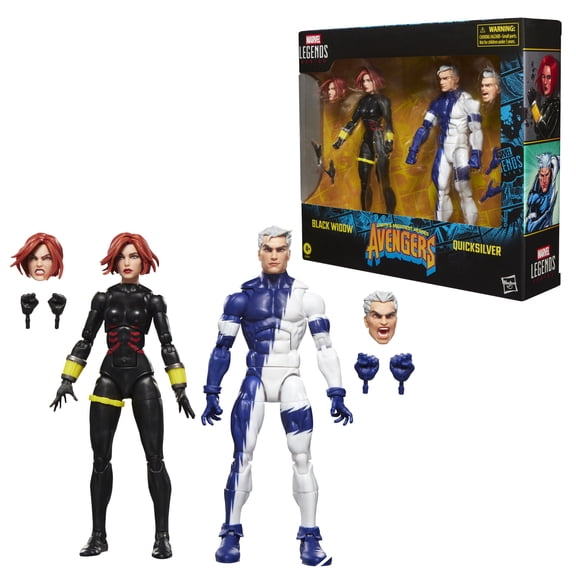Marvel Legends Series Black Widow and Quicksilver Avengers Comics 6"Collectible Action Figures