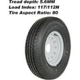 thumbnail image 6 of WEIZE ST225/75R15 Radial Trailer Tires 10 Ply and 15" White Rim 6 on 5-1/2" Trailer Tire On Rim 225 75r15 Load Range E 10PR, 6 of 7