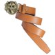 thumbnail image 3 of Cinturón de cuero de estilo retro para hombre Cinturón de vaquero occidental Cinturón de jeans Cinturón de cabeza Hebilla Correa de cintura Amarillo Yinane cinturones de cintura, 3 of 6