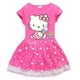 thumbnail image 5 of Ropa para niños de Hello Kitty, falda de princesa a la moda de algodón puro, vestido plisado de manga corta con estampado de dibujos animados para niñas, 5 of 5