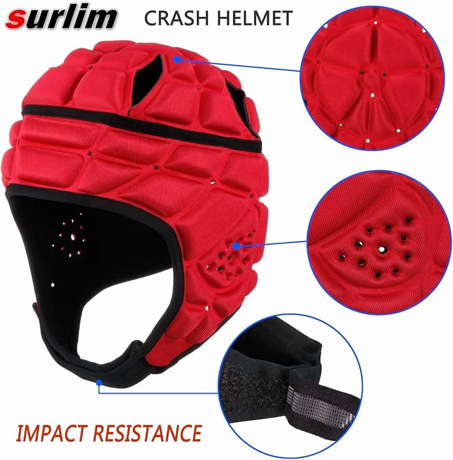 Rugby Helmet Soft Shell Helmets for Flag Football Scrum Cap Soft Helmet for Kids Youth