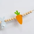 thumbnail image 2 of TETOU Easter Garland, 4.5ft Bunnies Carrots Eggs Wooden Breads Banner, Easter Hanging Decorations for Fireplace Wall Display - Carrots and Bunnies, 2 of 10