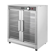 KFFKFF Electric Food Warming Cabinet, 5-Tier Commercial Hot Box with Water Tray, Double-Door Design and Adjustable Racks, Stainless Steel Warmer for Restaurants, Kitchens, Pizza, and Chicken