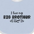 thumbnail image 4 of Inktastic I Love My Big Brother with Hearts Boys or Girls Baby Bib, 4 of 4